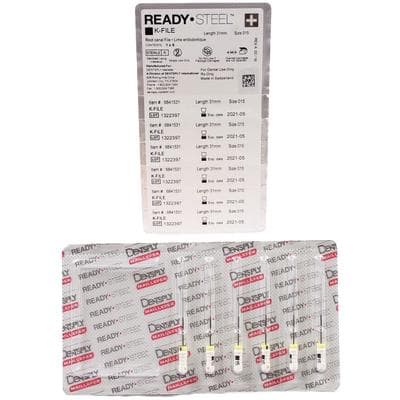 Dentsply Maillefer READYSTEEL K-File, Size #15, 31mm, White, Sterile, 6/Pack, 6841531 thumbnail 9