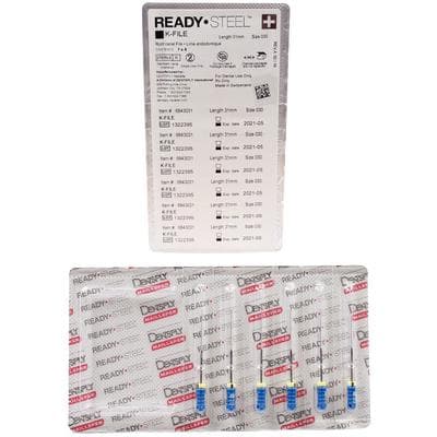 Dentsply Maillefer READYSTEEL K-File, Size #30, 31mm, Blue, Sterile, 6/Pack, 6843031 thumbnail 8