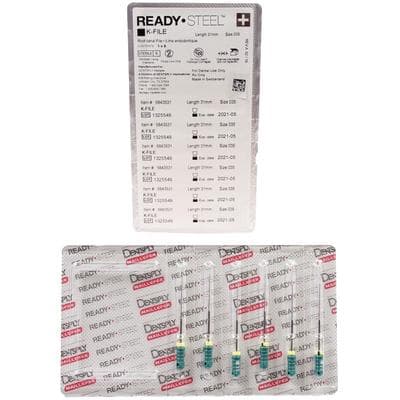 Dentsply Maillefer READYSTEEL K-File, #35 (Green), 31mm, Sterile, 6/Pack, 6843531 thumbnail 9
