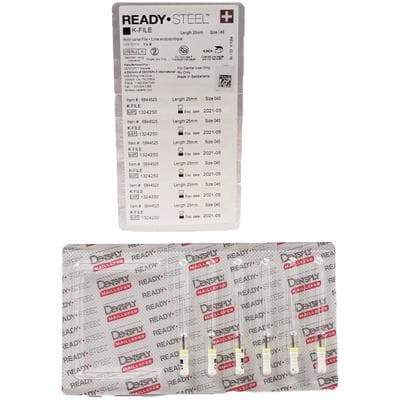 Dentsply Sirona Maillefer READYSTEEL K-File, #45 (White), 25mm, Sterile, 6/Pack, 6844525 thumbnail 10