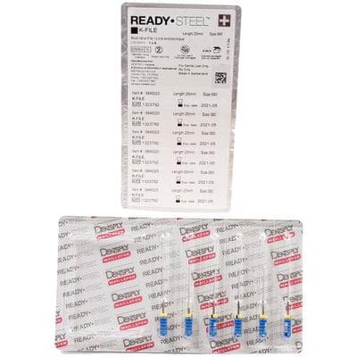 Dentsply Maillefer READYSTEEL K-File, Size #60, 25mm, Blue, Sterile, 6/Pack, 6846025 thumbnail 8