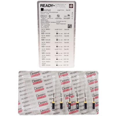 Dentsply Maillefer READYSTEEL K-File, Size #80, 31mm, Black, Sterile, 6/Pack, 6848031 thumbnail 8