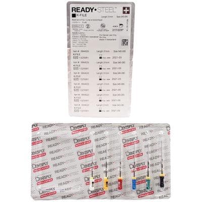 Dentsply Maillefer READYSTEEL K-File, #45-80 Assorted, 31mm, Sterile, 6/Pack, 6844029 thumbnail 9
