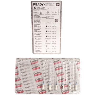 Dentsply Maillefer READYSTEEL K-Reamer, Size #45, White, 21mm, Sterile, Pack of 6, 6724521 thumbnail 8