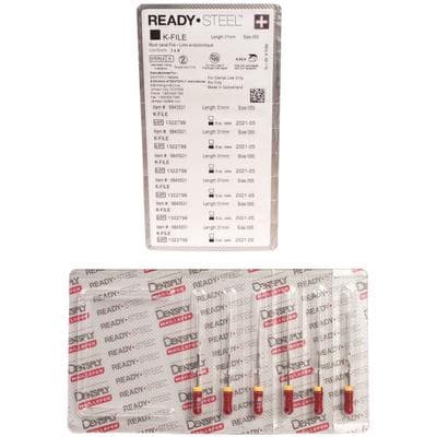 Dentsply Maillefer READYSTEEL K-File, Size #55, 31mm, Red, Sterile, 6/Pack, 6845531 thumbnail 9