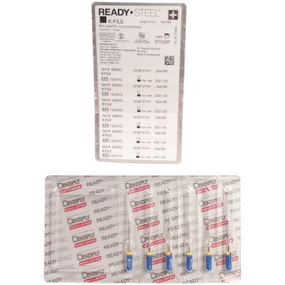 Dentsply Maillefer READYSTEEL K-File, Size #60, 21mm, Blue, Sterile, 6/Pack, 6846021 thumbnail 8