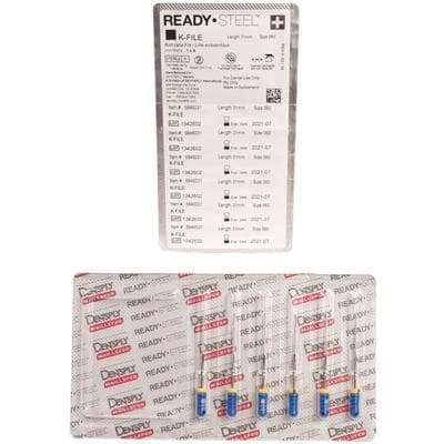 Dentsply Maillefer READYSTEEL K-File, Size #60, Blue, 31mm, Sterile, 6/Pack, 6846031 thumbnail 8