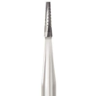 Midwest Operative Carbide Bur #699, FG, Tapered Fissure, Flat End, Crosscut, 6 Flutes, 0.9 mm Diameter, 3.2 mm Length, 100/Bag, 386231 thumbnail 9