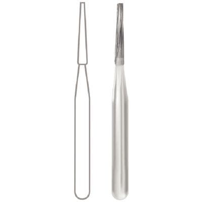 Midwest Operative Carbide Bur FG 169-L, Tapered Fissure, Flat End, Friction Grip, 0.9 mm Diameter, 4.9 mm Length, 100/Bag, #386245 thumbnail 10