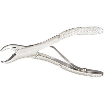 Miltex 151 1/2S Extracting Forceps, 4-1/2", Petite, Universal, Spring Handle, Stainless Steel thumbnail 2
