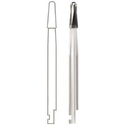 Midwest Operative Carbide Bur, RA Latch, Taper Dome End, #1172, 1.6 mm Diameter, 4.1 mm Length, 10/Pkg, 389194 thumbnail 11