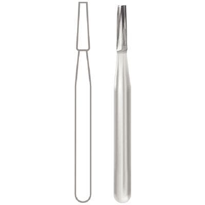 Midwest Operative Carbide Bur #171, Tapered Fissure, Flat End, FG, 1.2mm Diameter, 3.7mm Length, 6 Flutes, 10/Pk, 389223 thumbnail 11