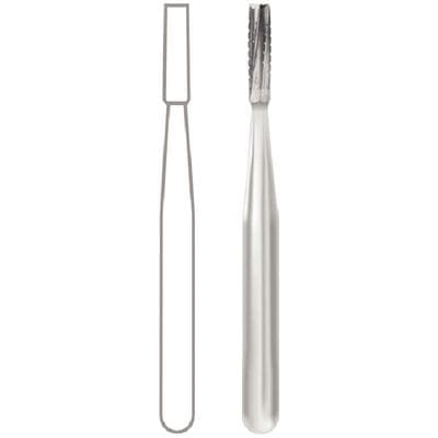 Midwest Operative Carbide Bur, FG, Straight Fissure Flat End Crosscut, #557, 1.0 mm Diameter, 3.7 mm Length, 10/Pk, 389227 thumbnail 12