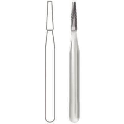 Midwest Operative Carbide Bur #700, FG, Tapered Fissure, Flat End, Crosscut, 6 Flutes, 1.0 mm Diameter, 3.7 mm Length, 10/Pkg, 389232 thumbnail 11