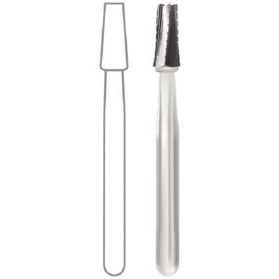Midwest Operative Carbide Bur #703, FG, Tapered Fissure, Flat End, Crosscut, 6 Flutes, 2.1 mm Diameter, 4.6 mm Length, 10/Pkg, 389235 thumbnail 11