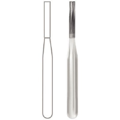 Midwest Operative Carbide Bur #57-L, FG, Straight Fissure, Flat End, 1.0 mm Diameter, 4.9 mm Length, 10/Pkg, 389240 thumbnail 11