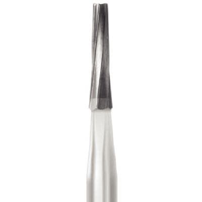 Midwest Operative Carbide Bur #171-L, FG, 6 Flutes, Tapered Fissure, Flat End, 1.2 mm Diameter, 4.9 mm Length, 10/Pkg, 389247 thumbnail 10