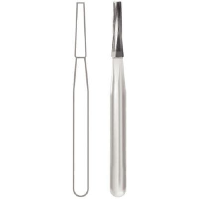 Midwest Operative Carbide Bur #171-L, FG, 6 Flutes, Tapered Fissure, Flat End, 1.2 mm Diameter, 4.9 mm Length, 10/Pkg, 389247 thumbnail 11