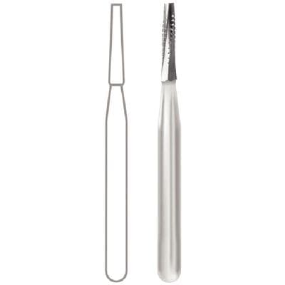 Midwest Operative Carbide Bur, FG, Taper Flat End Crosscut, #701L, 1.2 mm Diameter, 4.9 mm Length, 10/Pk, 389250 thumbnail 9