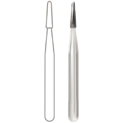 Midwest Operative Carbide Bur FG #1169, Tapered Fissure Dome End, 0.9 mm Diameter, 3.2 mm Length, 6 Flutes, 10/Pk, 389271 thumbnail 10