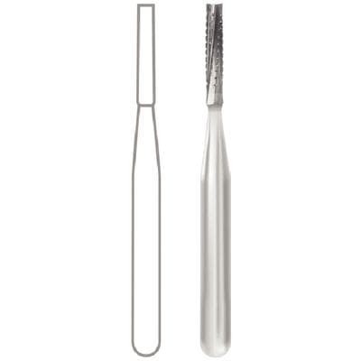 Midwest Operative Carbide Bur #557-L, FG, Straight Fissure, Flat End, Crosscut, 6 Flutes, 1.0 mm Diameter, 4.9 mm Length, 10/Pkg, 389291 thumbnail 11