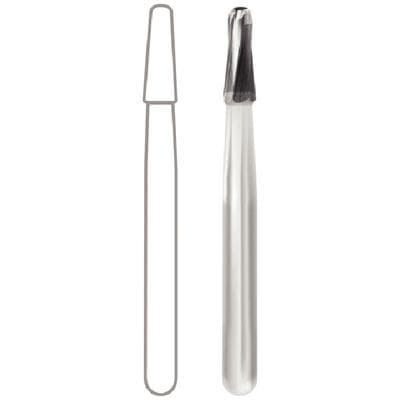 Midwest Operative Carbide Bur #1172, FG, Tapered Fissure Dome End, 1.6 mm Diameter, 4.1 mm Length, 6 Flutes, 10/Pkg, 389294 thumbnail 11