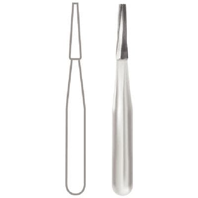Midwest Operative Carbide Bur #169, Tapered Fissure, Flat End, FG Short Shank, 0.9 mm Diameter, 3.2 mm Length, 10/Pk, 389419 thumbnail 11