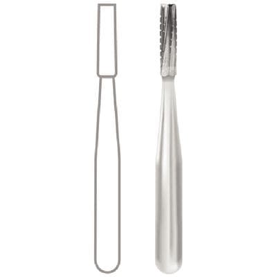 Midwest® Operative Carbide Bur #557, FGSS, Straight Fissure, Flat End, Crosscut, 6 Flute, 1.0 mm Diameter, 3.7 mm Length, Short Shank, 10/Pkg, 389427 thumbnail 11