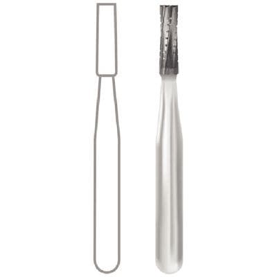 Midwest® Operative Carbide Bur #558, FGSS, 6 Flute, Straight Fissure, Flat End, Crosscut, 1.2 mm Diameter, 3.7 mm Length, 10/Pkg, 389428 thumbnail 11