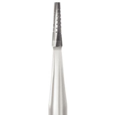 Midwest Operative Carbide Bur #699, Taper Flat End Crosscut, Friction Grip Short Shank, 0.9 mm Diameter, 3.2 mm Length, 10/Pk, 389431 thumbnail 10
