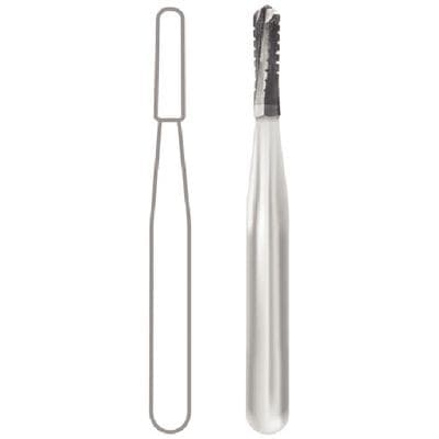 Midwest Operative Carbide Bur #1557, Straight Fissure Round End Crosscut, Friction Grip Short Shank, 1.0 mm Diameter, 3.7 mm Length, 10/Pkg, 389459 thumbnail 11