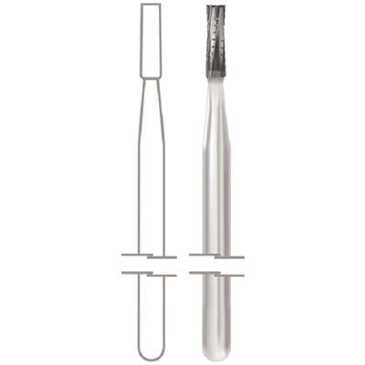 Midwest® Operative Carbide Bur #558, HP, Straight Fissure Crosscut Flat End, 1.2 mm Diameter, 3.7 mm Length, 10/Pkg, 389328 thumbnail 9
