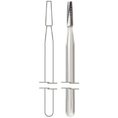 Midwest Operative Carbide Bur #701, HP, Tapered Fissure Crosscut Flat End, 1.2 mm Diameter, 3.7 mm Length, 10/Pkg, 389333 thumbnail 10