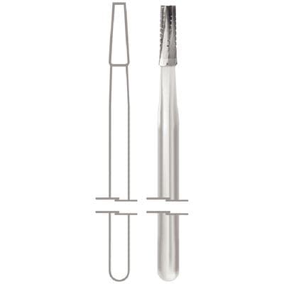 Midwest® Operative Carbide Bur #702, HP, Tapered Fissure Crosscut Flat End, 1.6 mm Diameter, 4.1 mm Length, 10/Pkg, 389334 thumbnail 9