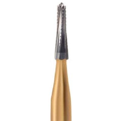 Midwest Specialty Metal Cutting Carbide Bur, FG Taper Dome End Fissure Crosscut, #1970, 1.0 mm Diameter, 3.7 mm Length, 2/Pkg thumbnail 2
