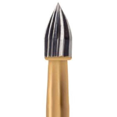 Midwest Trimming and Finishing Carbide Bur, FG - Flame 12 Blade, #7106, 1.8 mm Diameter, 3.6 mm Length, 10/Pkg, 389514 thumbnail 10