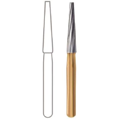 Midwest® Trimming and Finishing Carbide Bur, FG - Tapered Cone 12 Blade, #7206, 1.8 mm Diameter, 8.8 mm Length, 10/Pkg, 389518 thumbnail 8