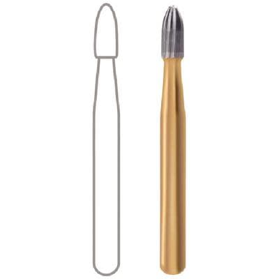 Midwest 12-Blade Trimming & Finishing Carbide Bur, FG, Egg Shape, #7404, 1.4 mm Diameter, 3.0 mm Length, 10/Pk, 389522 thumbnail 16