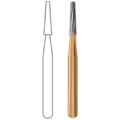 Midwest® Trimming and Finishing Carbide Bur, FG - Tapered Fissure 12 Blade, #7713, 1.5 mm Diameter, 4.9 mm Length, 10/Pkg thumbnail 7