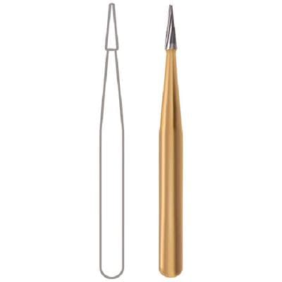 Midwest Trimming and Finishing Carbide Bur, FG - Taper T-Series 12 Blade, #7114 T-1, 0.9 mm Diameter, 2.9 mm Length, 10/Pkg, 389901 thumbnail 9