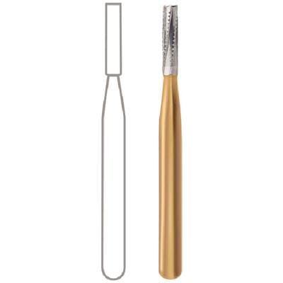 Midwest® #2057 FG Carbide Bur, Straight Fissure Fine Crosscut, Flat End, 1.0 mm Diameter, 3.7 mm Length, 10/Pkg, 389560 thumbnail 11