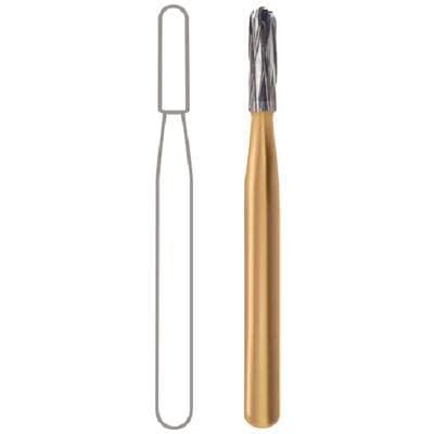 Midwest® Specialty Metal Cutting Bur, FG - Straight Dome End Crosscut, #2158, 1.2 mm Diameter, 3.7 mm Length, 10/Pkg, 389562 thumbnail 11