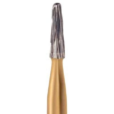 Midwest Specialty Metal Cutting Carbide Bur, FG Taper Dome End Crosscut, #2171, 1.2 mm Diameter, 3.7 mm Length, 10/Pkg, 389565 thumbnail 4