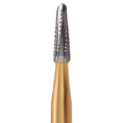 Midwest® Specialty Metal Cutting Burs, FG - Taper Dome End Fissure Crosscut, #1971, 1.2 mm Diameter, 3.7 mm Length, 10/Pkg thumbnail 2