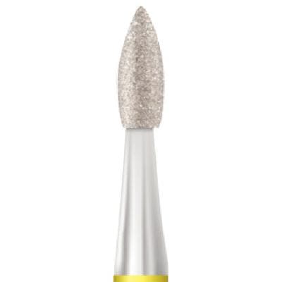 Midwest ONCE Sterile Diamond Bur 368-016SF, Extra Fine Grit, Football Shape, Friction Grip, 25/Pk thumbnail 5