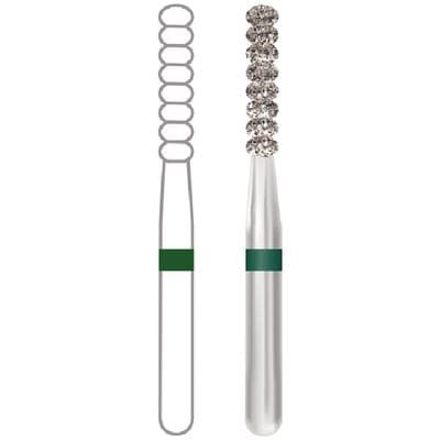 Midwest Once Single-Use Diamond Bur, Coarse, Gross Reduction, FG, #6051-017, 1.7mm Diameter, 8.0mm Length, 25/Box, 16051017C thumbnail 7