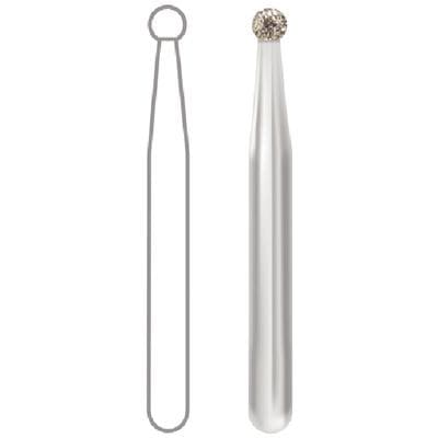 Midwest Once Sterile Diamond Bur, Round, FG, Medium Grit, #801-016M, 1.6 mm Diameter, 1.6 mm Length, 25/Pk, 1801016M thumbnail 14