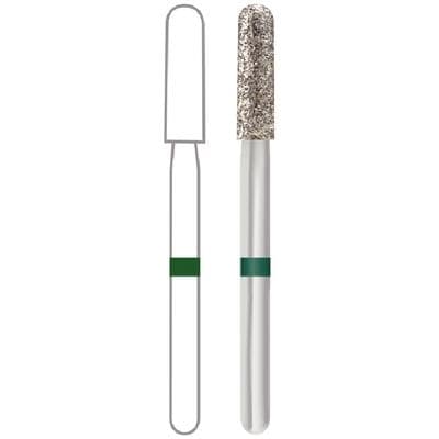 Midwest Once Single Use Diamond Bur – FG, Coarse, Cone, Taper Modified Flat End, #847KR-018, 1.8 mm Diameter, 8.0 mm Length, 25/Pkg thumbnail 6