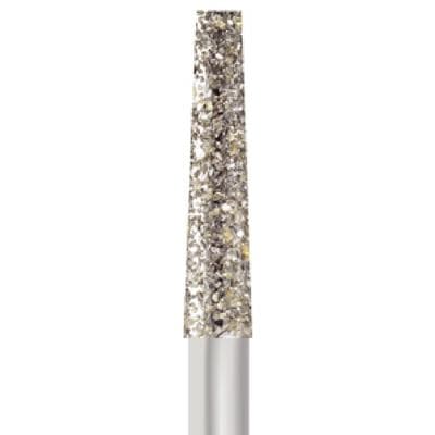 Midwest ONCE Sterile Diamond Bur 848-018M, Medium Grit, Taper Flat End, Friction Grip, 1.8 mm Diameter, 10.0 mm Length, 25/Pk thumbnail 5