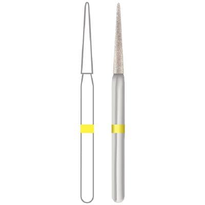 Midwest ONCE Sterile Diamond Bur 859-014SF, Super Fine, Needle, Friction Grip, 25/Pk, 1859014SF thumbnail 14